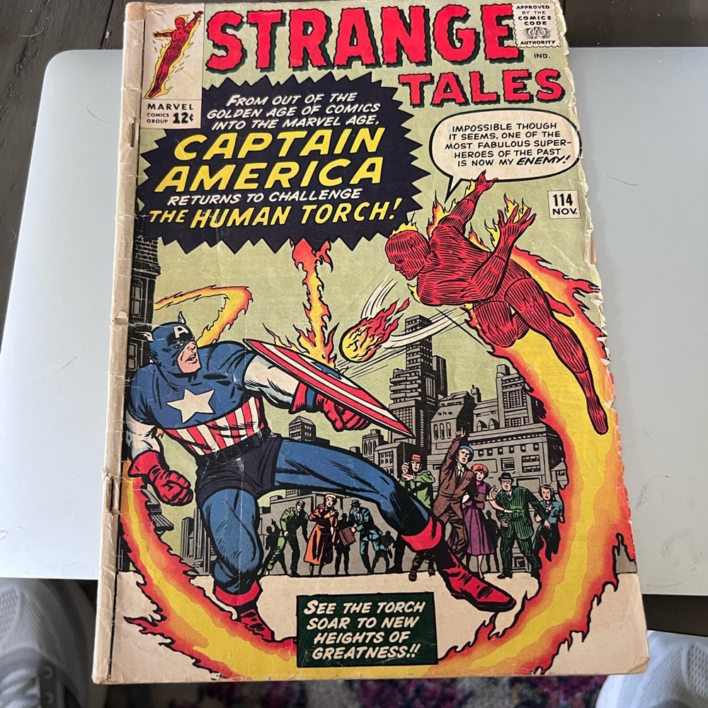 Marvel Strange Tales Comic with Red and Blue Cover
